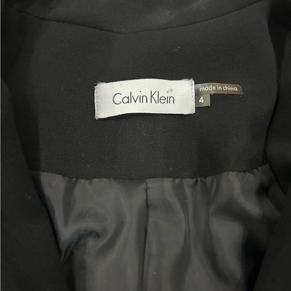 BNWOT Calvin Klein Black button down dress with gold buttons - Picture 3 of 5